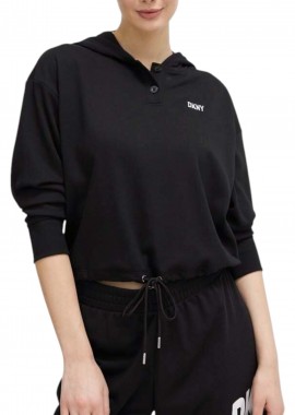 Μπλούζα Μακρυμάνικη DKNY Με Κουκούλα Logo DP3T9723-BSV Γυναικείο