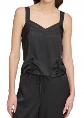 Top DKNY Με Φαρδιά Τιράντα P4AATW18-BLK Γυναικείο