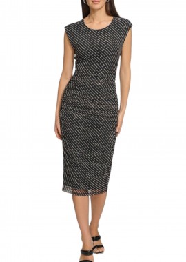 Φόρεμα DKNY Midi Αμάνικο P4ADEWPO-IBM Γυναικείο