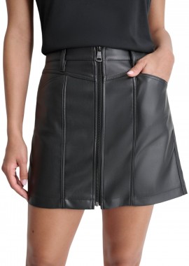 Φούστα DKNY Μίνι Με Φερμουάρ Μπροστά DJ4K9500-BLK-BLACK Γυναικείο
