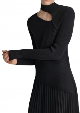 Πουλόβερ DKNY Cut Out P43SAL18-BLK Γυναικείο