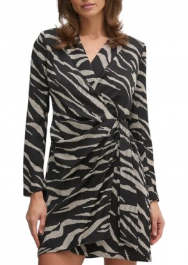 Φόρεμα DKNY Κρουαζέ Με Βάτες DD4J6D32-ZQO Γυναικείο