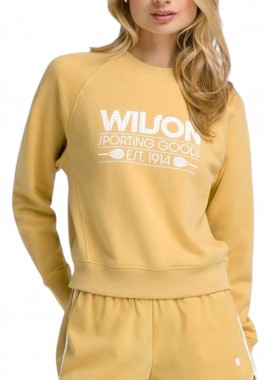 Μπλούζα Μακρυμάνικη Wilson Sideline Crew Golden WW00136511YEC-GOLDEN Γυναικείο