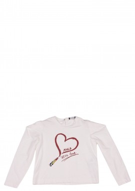 Μπλούζα Μακρυμάνικη Monnalisa St. Cuore Jersey 418615PO 8206-0001 Κορίτσι