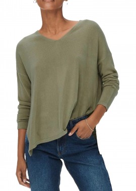 Μπλούζα Μακρυμάνικη Only Onlamalia V Neck 15219642-Mermaid Γυναικείο