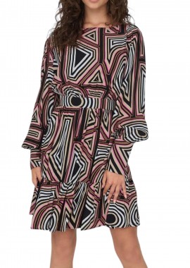 Φόρεμα Only Onlmendes Boatneck 15301433-Black Γυναικείο