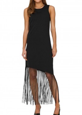 Φόρεμα Only Onlzinna Fringe Cs Jrs 15325497-Black Γυναικείο