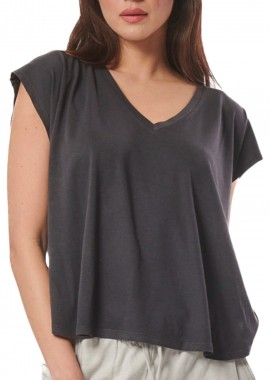 Μπλούζα Κοντομάνικη Body Action Natural Dye Oversized 041422-03G Γυναικείο