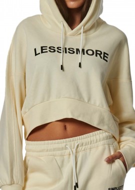 Μπλούζα Μακρυμάνικη Body Action Oversized Cropped Hoodie 061329-05 Γυναικείο