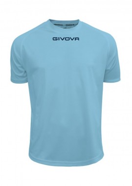Givova MAC01-0005 Αθλητικό Ανδρικό T-shirt Μπλε με Λογότυπο