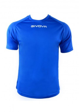 Givova One Ανδρικό Αθλητικό T-shirt Κοντομάνικο Μπλε MAC01-0002