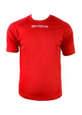Givova One Ανδρικό Αθλητικό T-shirt Κοντομάνικο Κόκκινο MAC01-0012