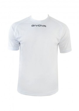 Givova One Αθλητικό Ανδρικό T-shirt Λευκό με Λογότυπο MAC01-0003