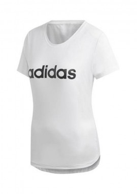 Adidas Design 2 Move Logo Γυναικείο Αθλητικό T-shirt Fast Drying Core White DU2080