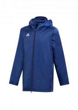 Adidas Παιδικό Αθλητικό Μπουφάν Κοντό με Κουκούλα Navy Μπλε Core 18 DW9198