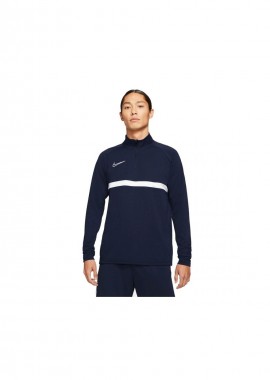 Nike Academy Soccer Drill Ανδρική Μπλούζα Dri-Fit με Φερμουάρ Μακρυμάνικη Navy Μπλε CW6110-451