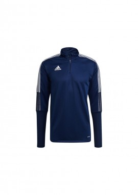 Adidas Tiro 21 Ανδρική Μπλούζα με Φερμουάρ Μακρυμάνικη Μπλε GE5426