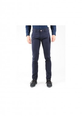 Wrangler Larston Ανδρικό Παντελόνι Chino σε Tapered Γραμμή Navy Μπλε W18SGJ114