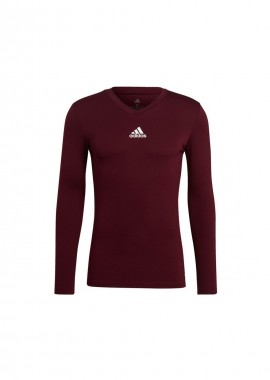 Adidas Team Base Ανδρική Μπλούζα Μακρυμάνικη Dark Red GN7503