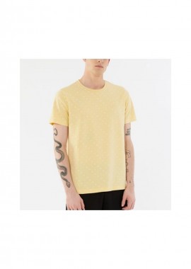 Outhorn Ανδρικό T-shirt Κίτρινο με Στάμπα HOL21-TSM652-73S