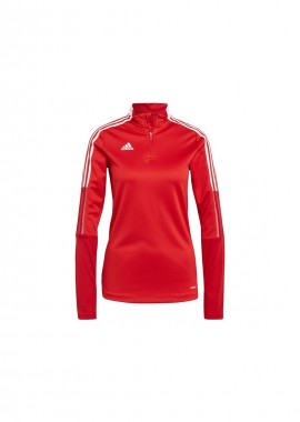 Adidas Tiro 21 Training Χειμερινή Γυναικεία Μπλούζα Μακρυμάνικη με Φερμουάρ Κόκκινη GM7317