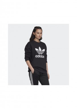 Adidas Trefoil Γυναικείο Φούτερ Μαύρο FM3272