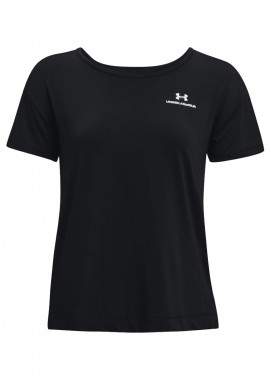 Under Armour Rush Energy Core Γυναικείο Αθλητικό T-shirt Μαύρο 1365683-001