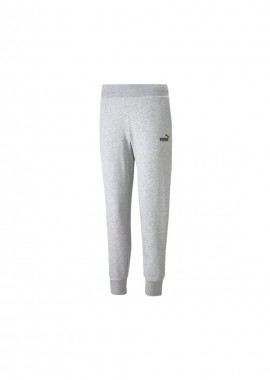 Puma Essentials Ψηλόμεσο Παντελόνι Γυναικείας Φόρμας με Λάστιχο Γκρι 586839-04