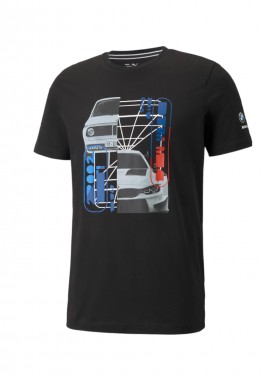 Puma BMW Motorsport Ανδρικό T-shirt Μαύρο με Στάμπα 531194-01
