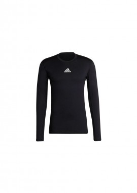 Adidas TechFit H23120 Ανδρική Ισοθερμική Μακρυμάνικη Μπλούζα Μαύρη