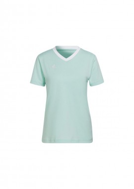 Adidas Entrada 22 Γυναικείο Αθλητικό T-shirt Fast Drying με V Λαιμόκοψη Clear Mint HC5076