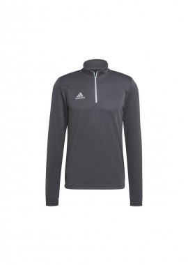 Adidas Entrada 22 Ανδρική Μπλούζα με Φερμουάρ Μακρυμάνικη Γκρι H57546