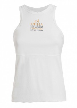 Deha B64031 Αμάνικο Γυναικείο Top Λευκό