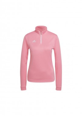 Adidas Entrada 22 Γυναικεία Μπλούζα Μακρυμάνικη με Φερμουάρ Semi Pink Glow HC5045