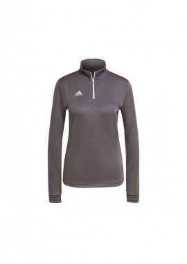 Adidas Entrada 22 Γυναικεία Μπλούζα Μακρυμάνικη με Φερμουάρ Γκρι H57542