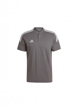 Adidas Condivo 22 Ανδρική Μπλούζα με Κουμπιά Κοντομάνικη Γκρι HD2320