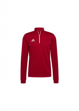 Adidas Entrada 22 Ανδρική Μπλούζα με Φερμουάρ Μακρυμάνικη Κόκκινη H57556
