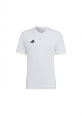 Adidas Entrada 22 Ανδρικό T-shirt Λευκό με Λογότυπο HC0452