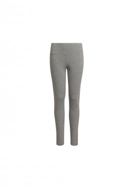 Adidas Παιδικό Κολάν Μακρύ Γκρι 3 Stripes Cotton HD4368