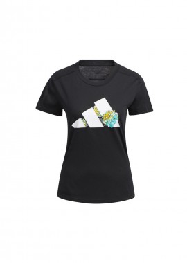 Adidas Γυναικείο Αθλητικό T-shirt Fast Drying Μαύρο HA6658
