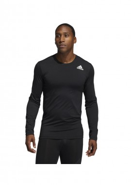 Adidas Techfit GM5038 Ανδρική Ισοθερμική Μακρυμάνικη Μπλούζα Compression Μαύρη