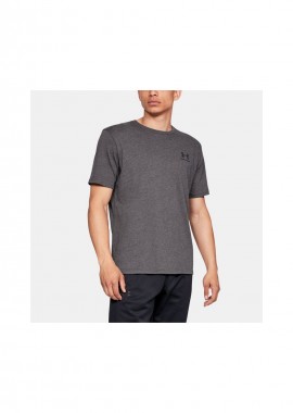 Under Armour Sportstyle Left Chest Ανδρικό Αθλητικό T-shirt Κοντομάνικο Γκρι 1326799-019
