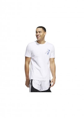 Adidas Skates Ανδρικό T-shirt Λευκό με Στάμπα HL0093