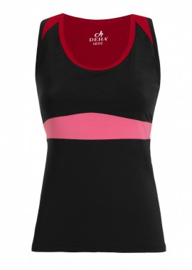 Deha Αμάνικη Γυναικεία Αθλητική Μπλούζα Μαύρη B74773-10009