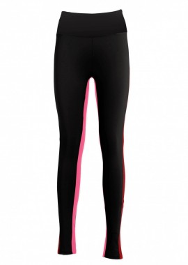 Deha Microfibre Colour Block Leggings B7477610009 Μαύρο