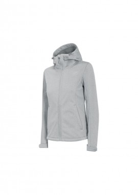 4F Γυναικείο Μπουφάν Γκρι H4Z22-SFD350-27M