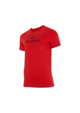 4F Ανδρικό T-shirt Κόκκινο με Λογότυπο H4Z22-TSM354-62S