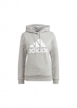 Adidas Essentials Γυναικείο Φούτερ με Κουκούλα Γκρι GL0719
