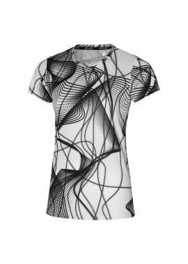 Mizuno Γυναικεία Αθλητική Μπλούζα Κοντομάνικη Λευκή J2GA270501