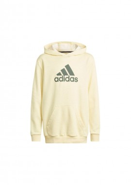 Adidas Παιδικό Φούτερ με Κουκούλα και Τσέπες Κίτρινο HN8469